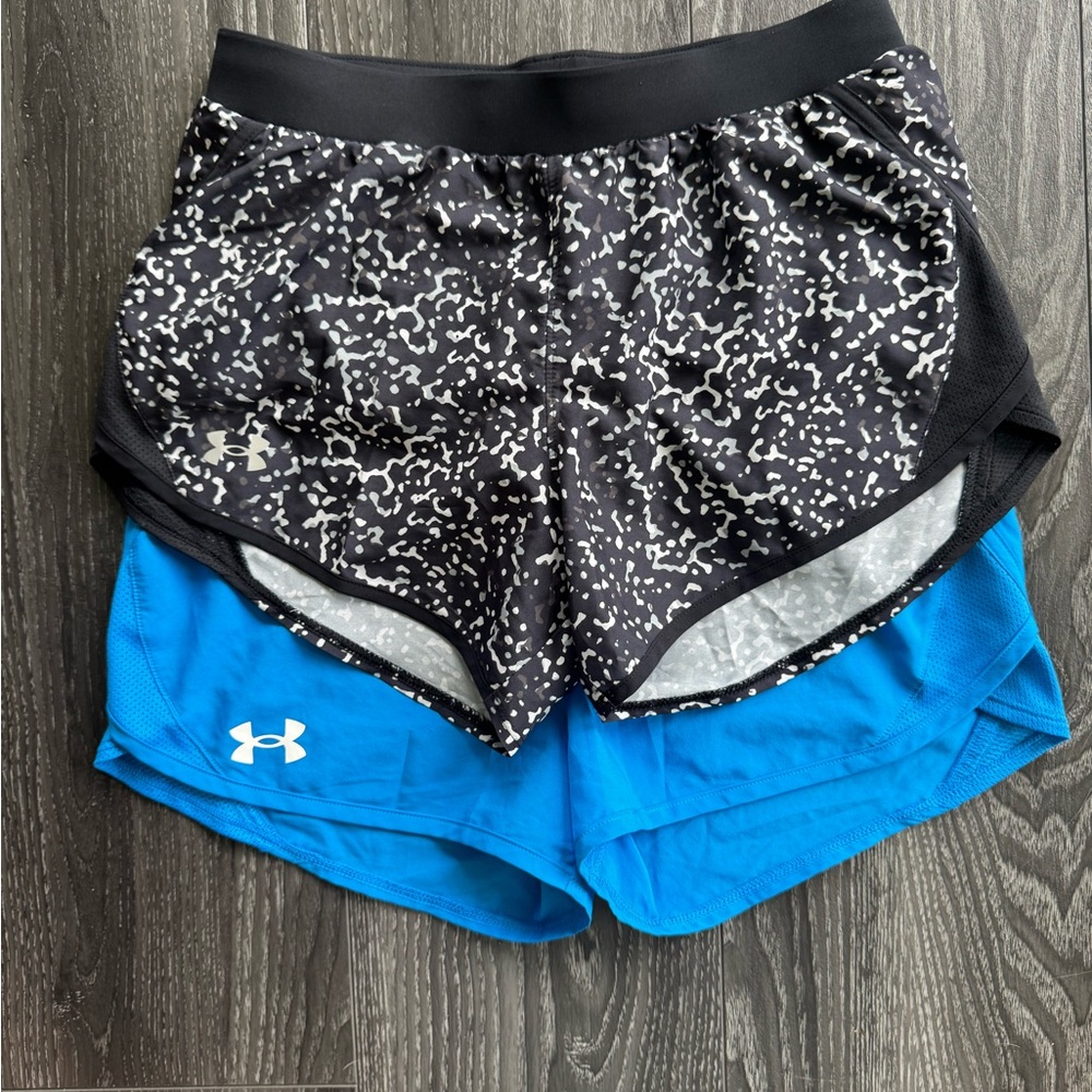 Under Armour Black and Blue Athletic Shorts bundle